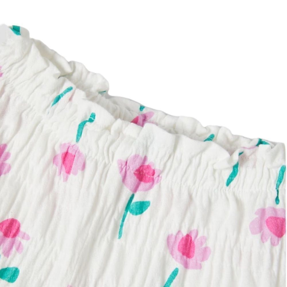 ZARA Kids | White | FLUID TEXTURED PANTS - Picture 3 of 4